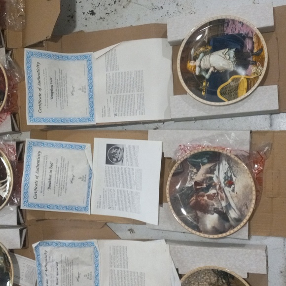 Lot of 8 vintage collectable plates. - Picture 3 of 4